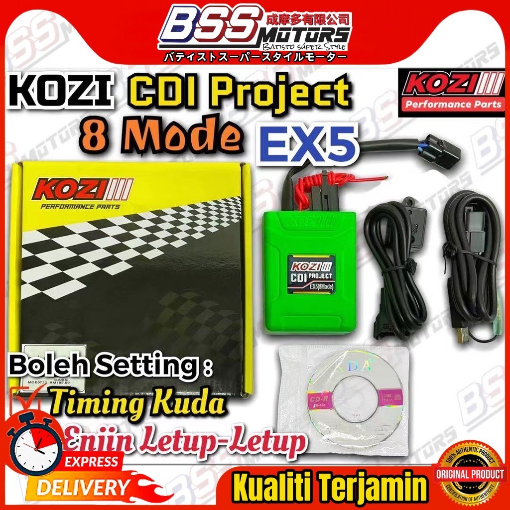 Timing Kuda Kozi Racing CDI 8 Mode V5 (Green) Letup-Letup EX5 Dream EX5 ...