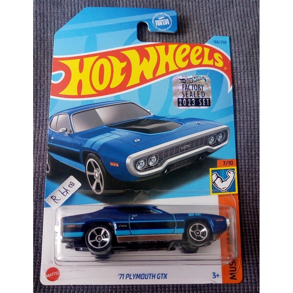 Hot Wheels - 71 Plymouth GTX Muscle Mania Factory Sealed Blue | Shopee ...