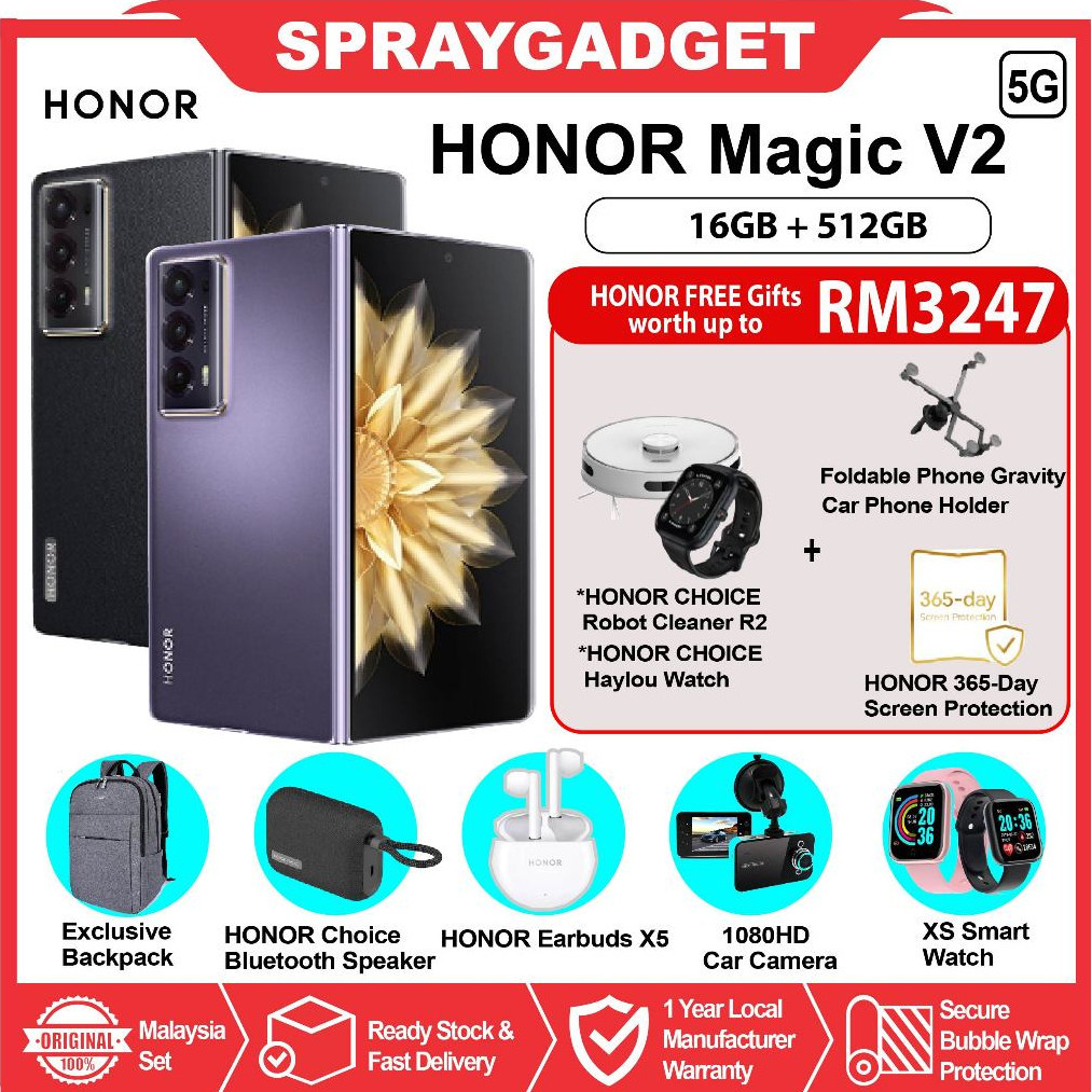 HONOR Magic V2 5G (16GB RAM + 512GB ROM) Thinnest & Lightest Foldable ...