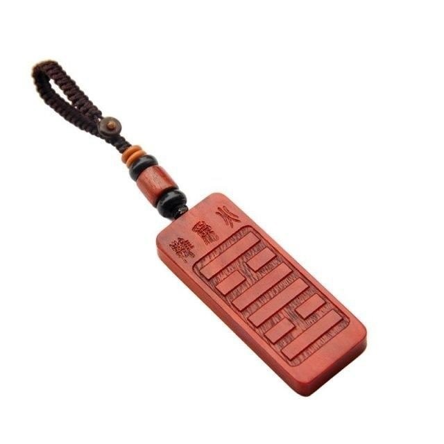 Feng Shui/Five Elements Pendant 风水/五行挂件 五行缺火 补火挂件 小叶紫檀离为火卦雷火丰卦火地晋卦钥匙扣2. ...