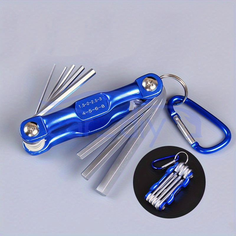Folding Hex Wrench Metal Metric Allen Wrench Set Hexagonal Screwdriver