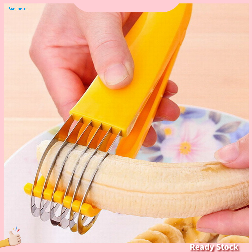 HOT Easy to Clean Fruit Slicer Banana Slicer Stainless Steel Stainless ...