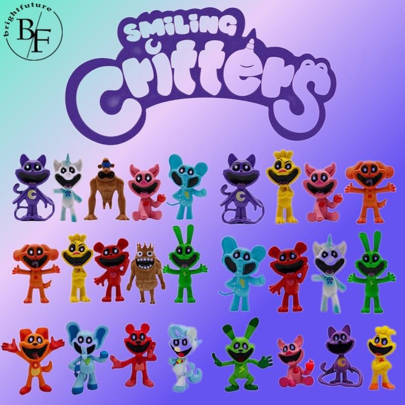 8pcs Smiling Critters Figure Smiling Critters Poppy Playtime Chapter 3 ...