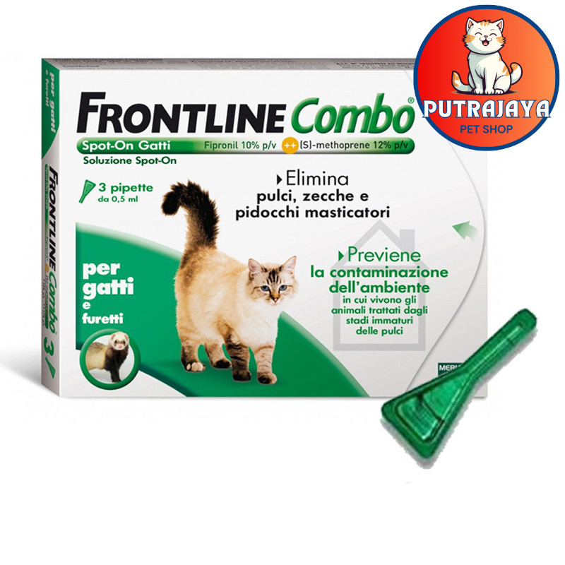 Frontline Combo Cat Spot On Flea Treatment 0.5ml x 3 tube 1box Flea Tick Treatment Cat Healthcare Shopee Malaysia