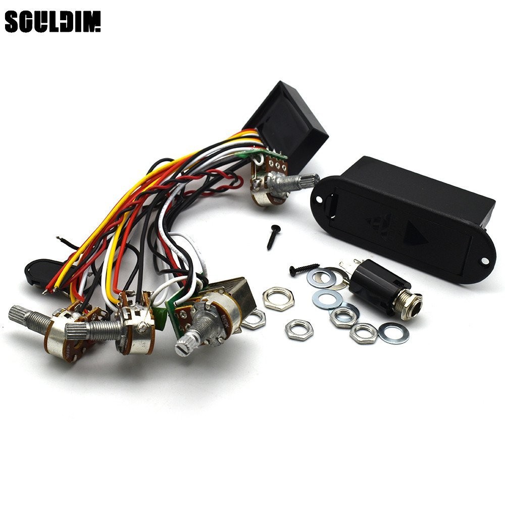 Push Pull Pots 2 Band Bass Preamp for Active Passtive Bass Electric ...