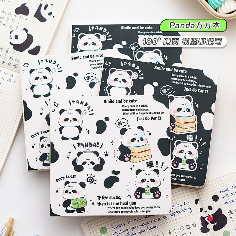 Panda Square High-Looking Ins Cute Journal Book Children's Portable ...