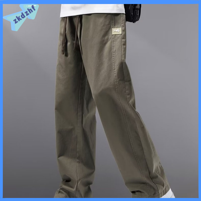 Baggy Pants Man American Plus Size Loose Straight Cut Casual Cargo ...