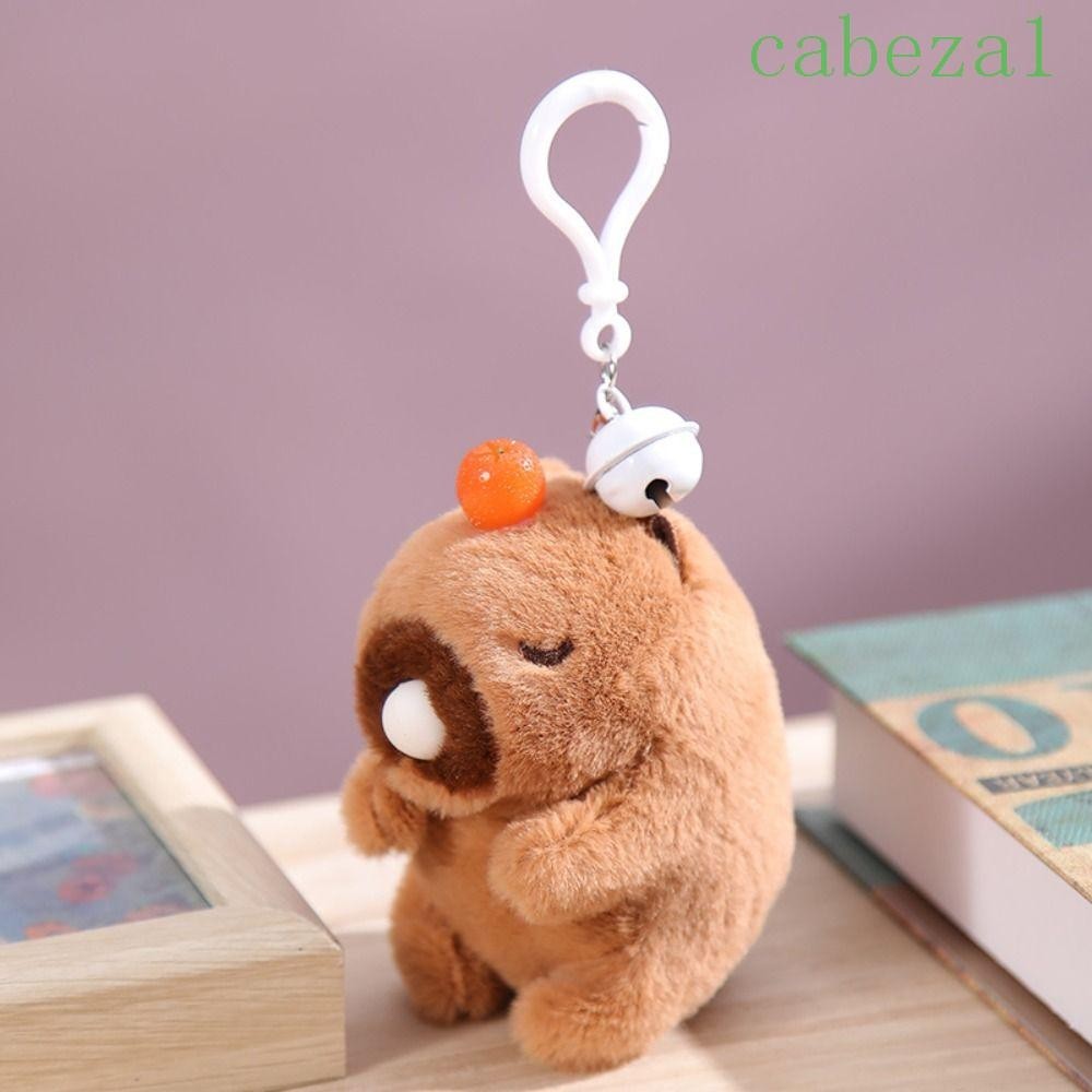 CABEZA Plush Capybara Tail Wagging Keychain, Wagging Tail Cartoon Wag ...