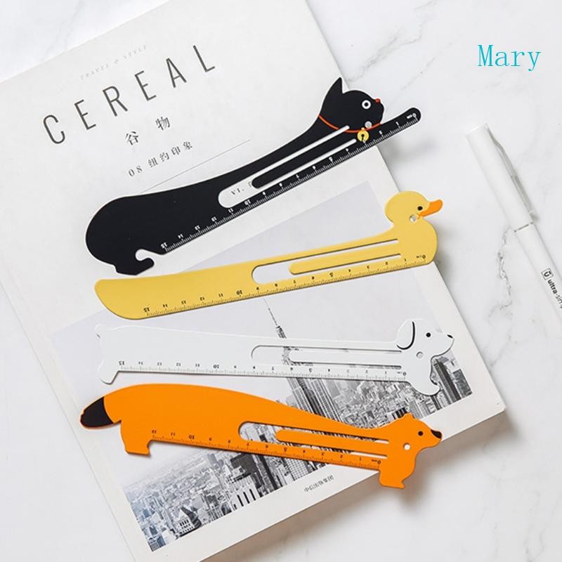Mary Cartoon Metal Bookmark Ruler Book Holder Clip Measuring Scale ...
