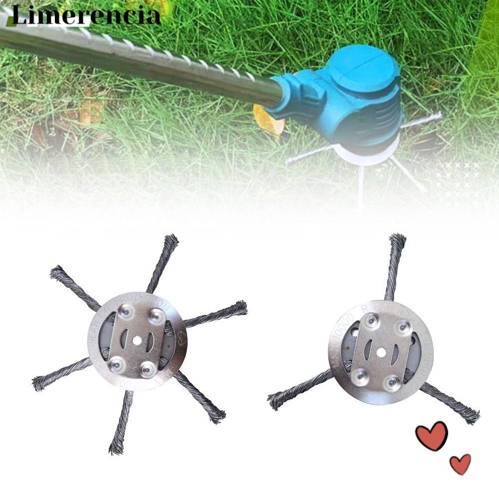 LIMERENCIA Grass Strimmer Steel Wire Wheel Steel Razor Metal Grass ...