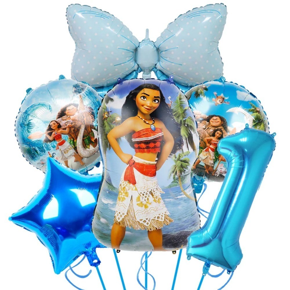 Disney Moana Balloon Kit 32" Number Foil Balloons For Girls Kids ...