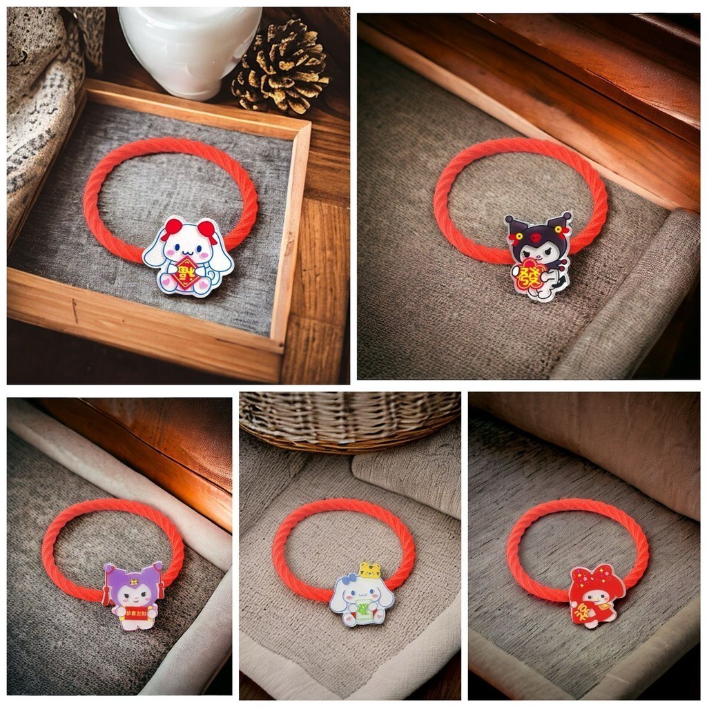 chinese new year hair tie