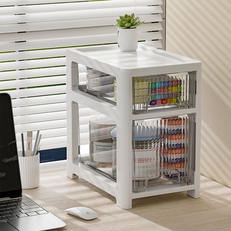 Desktop Storage Box Drawer Type Acrylic Cosmetic Lipstick Dresser Shelf ...