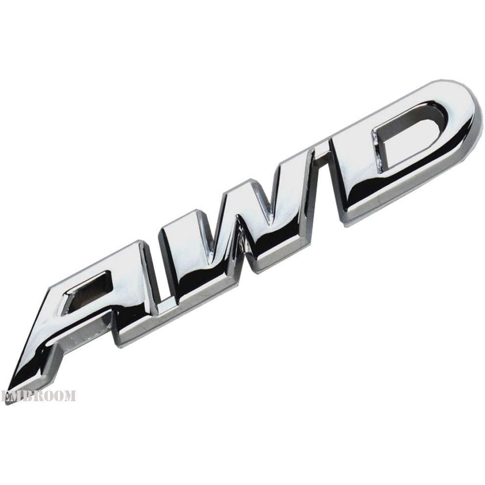 NEW Upgrade EmbRoom AWD Emblem, 3D Metal Tailgate Side Sticker Badge ...