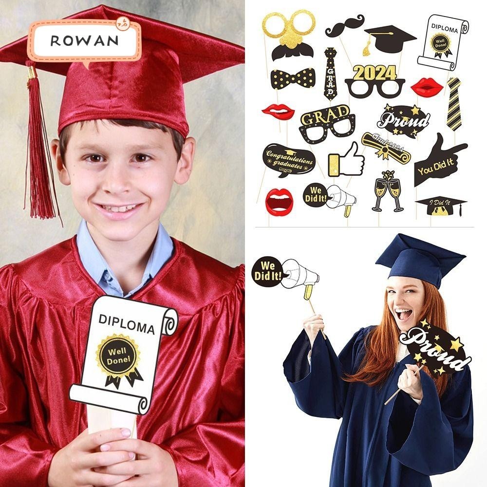 ROWAN Graduation Photo Props, Graduation Season Party DIY Decorative ...