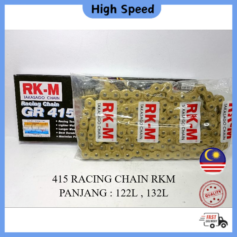 415H - 122 132 CHAIN RACING RANTAI RACING RANTAI MOTORSIKAL 415 PANJANG ...