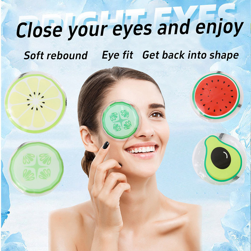 Ice Patch PVC Gel Ice Eye Mask Hot in Summer Cool Fruit Ice Eye Patch