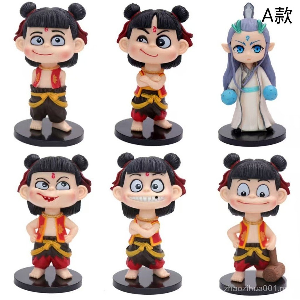Nezha jenis popular Magic Boy Nao Hai 2 Nezha set 6 helai Ao Bingshen ...