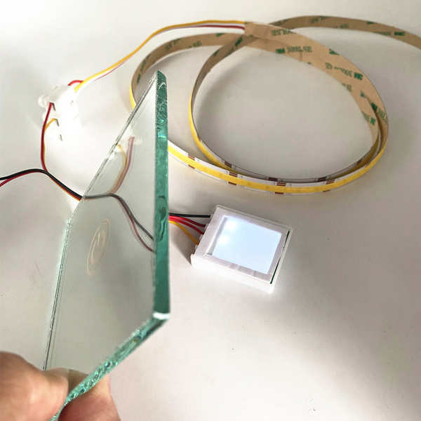 Touch Sensor Display Touch Reset Self-Locking Switch led Mirror Light ...