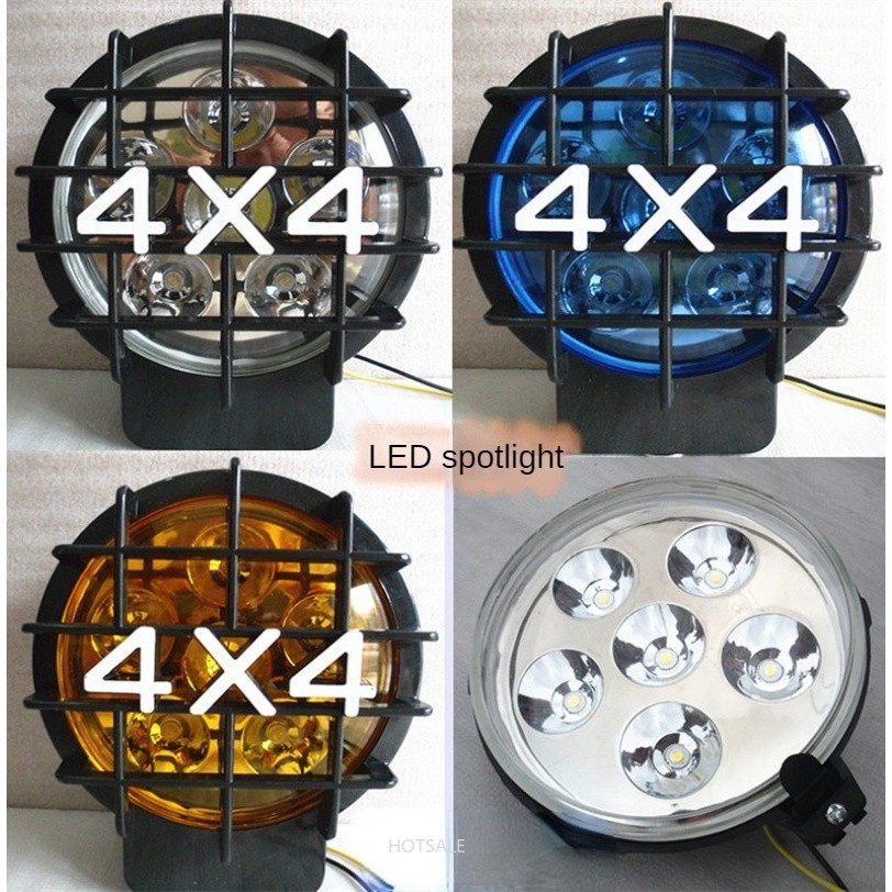 1Pcs Fog Light Round Glass Lens Car LED Roof Spotlight 4*4 Off-road ...