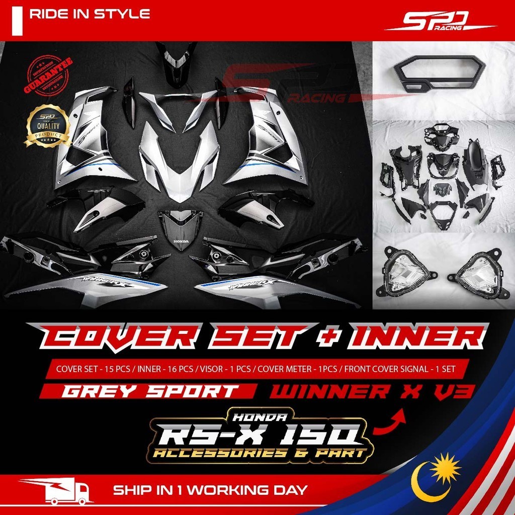 Cover Set Winner X V3 Convert Set I GREY SPORT I ORIGINAL HONDA VIETNAM ...