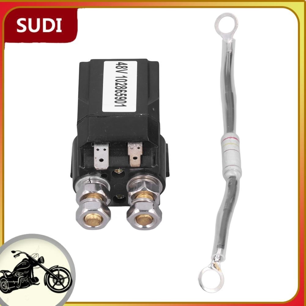 Sudi 102865901 Club Car Solenoid Valve with Resistor 4 Terminals 48V ...