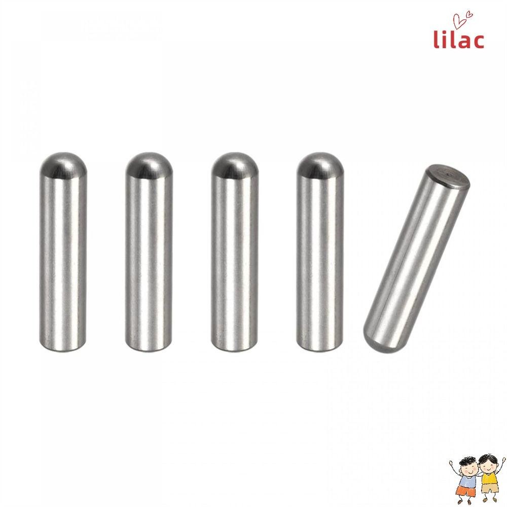 LAC 5Pcs Round Head Flat Chamfered End, 8mm Diameter Stainless Steel