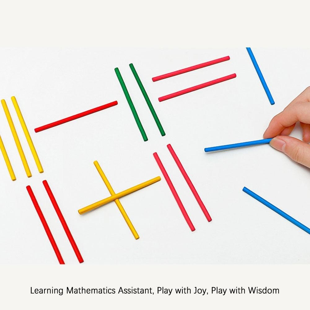 100pcs/Pack Math Sticks Educational Teaching Arithmetic Counting Stick ...
