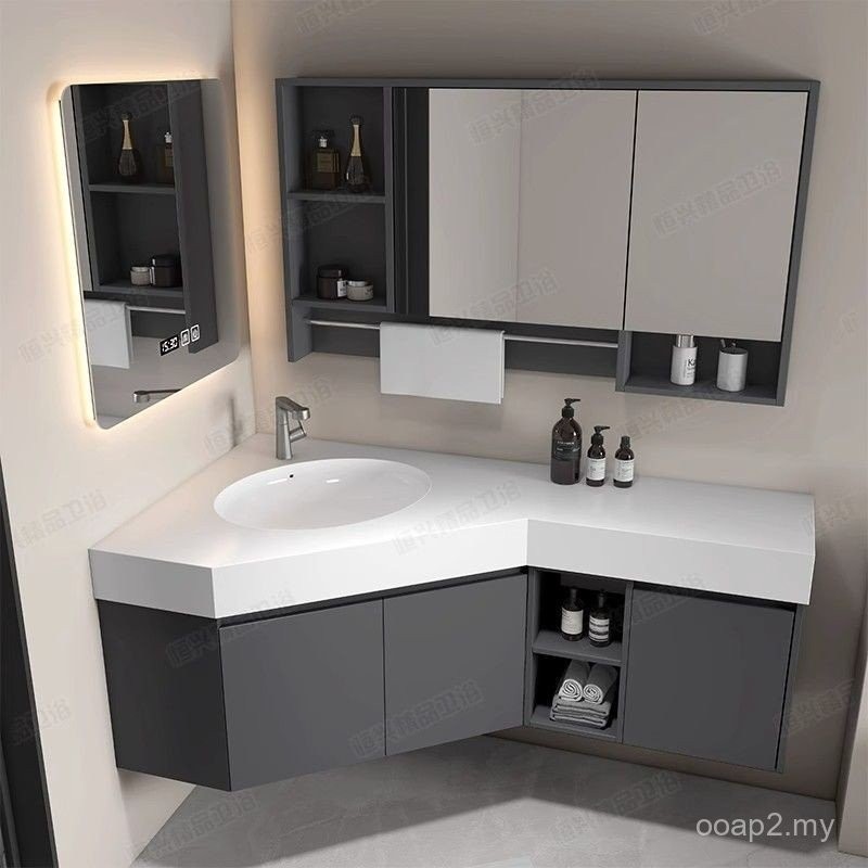 Corner Sink With Base Cabinet Triangle Ceramic Tajikistan