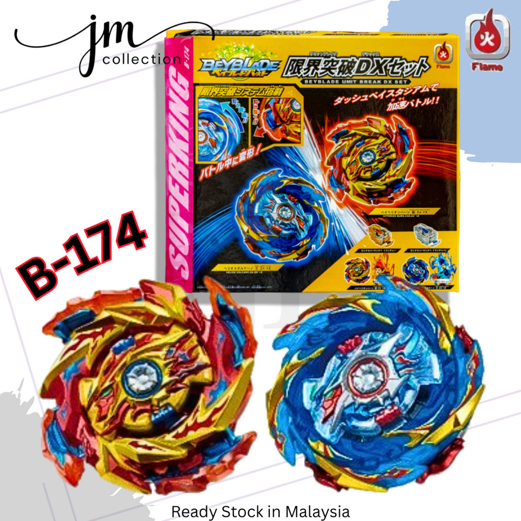 Beyblade Burst Surge B 174 Limit Break Dx Set With Launcher Sparkling Shopee Malaysia 0393