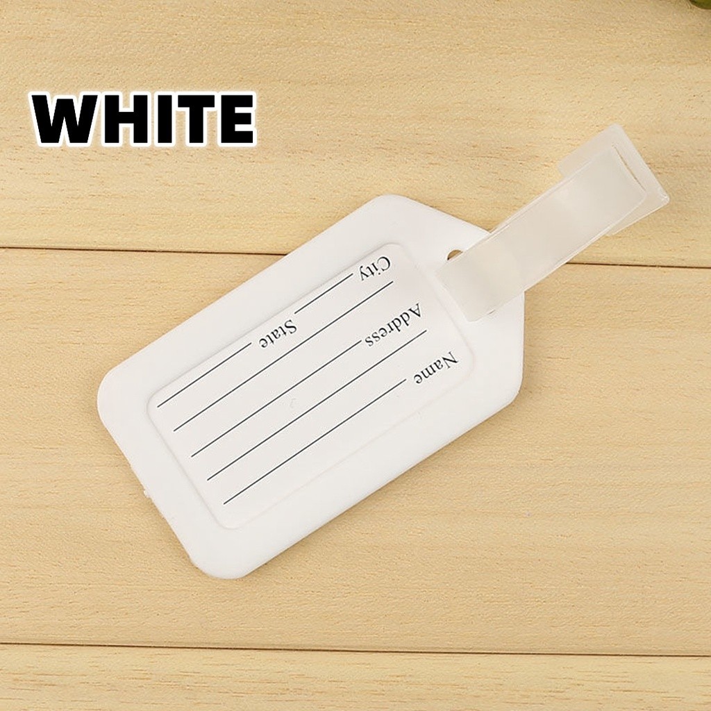 Travel Luggage Tag Waterproof Suitcase Accessories Plastic Name Address ...