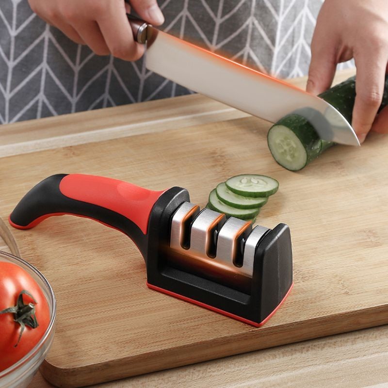 sharpener Three-section fixed angle sharpener Kitchen gadgets Household ...