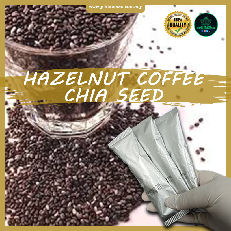 [1 sachet] HAZELNUT COFFEE CHIASEED sihat kurus low cholesterol meal