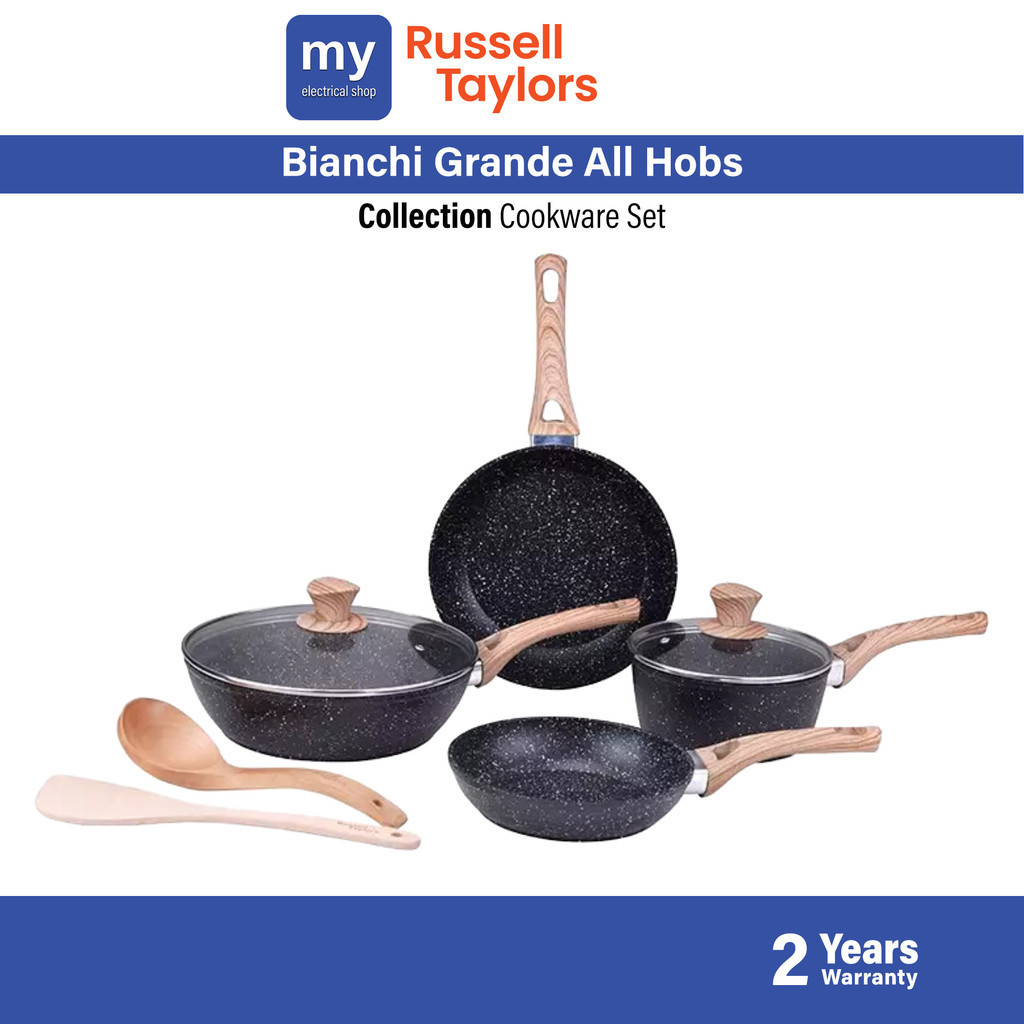 Russell Taylors Bianchi Grande All Hobs Cookware Set CWS-6 Deep Fry Pan ...