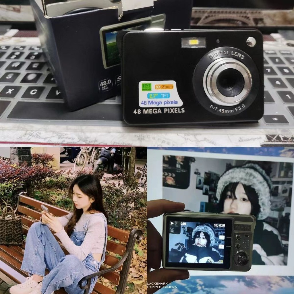 Ready Stock Retro CCD4K Digital Camera Campus mini HD High Pixel Small ...