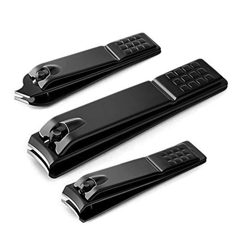 (PREMIUM STAINLESS STEEL) 3pcs Anti Rust Nail Clippers Set Stainless ...