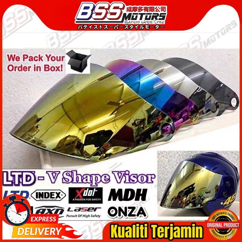 V Shape Visor Smoke / Rainbow / Mirror XDot Laser Index AXN LTD MVSTAR ...