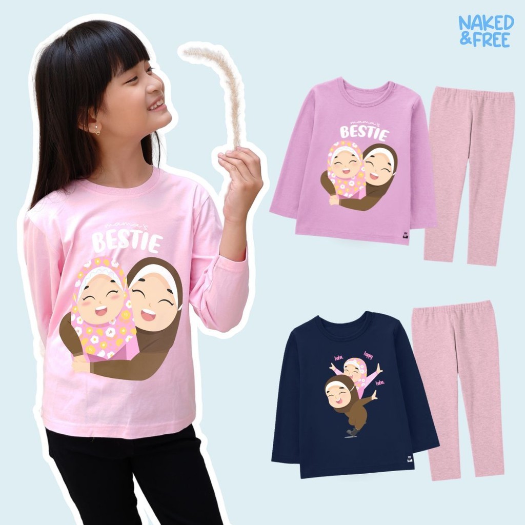 Naked & Free Girls' Long Muslim Suit Zarra Series Ha…