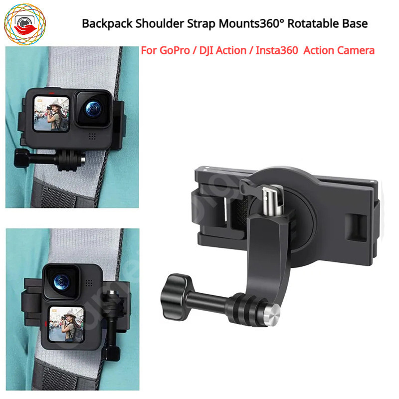 Backpack Shoulder Strap Mounts 360° Rotatable Base For Insta360 Ace Pro ...