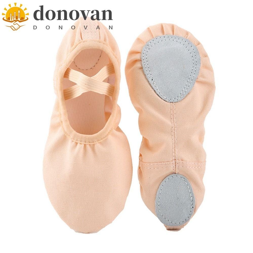 DONOVAN Dance Shoes Slippers Kids Gymnastics Training Soft Sole Leather ...