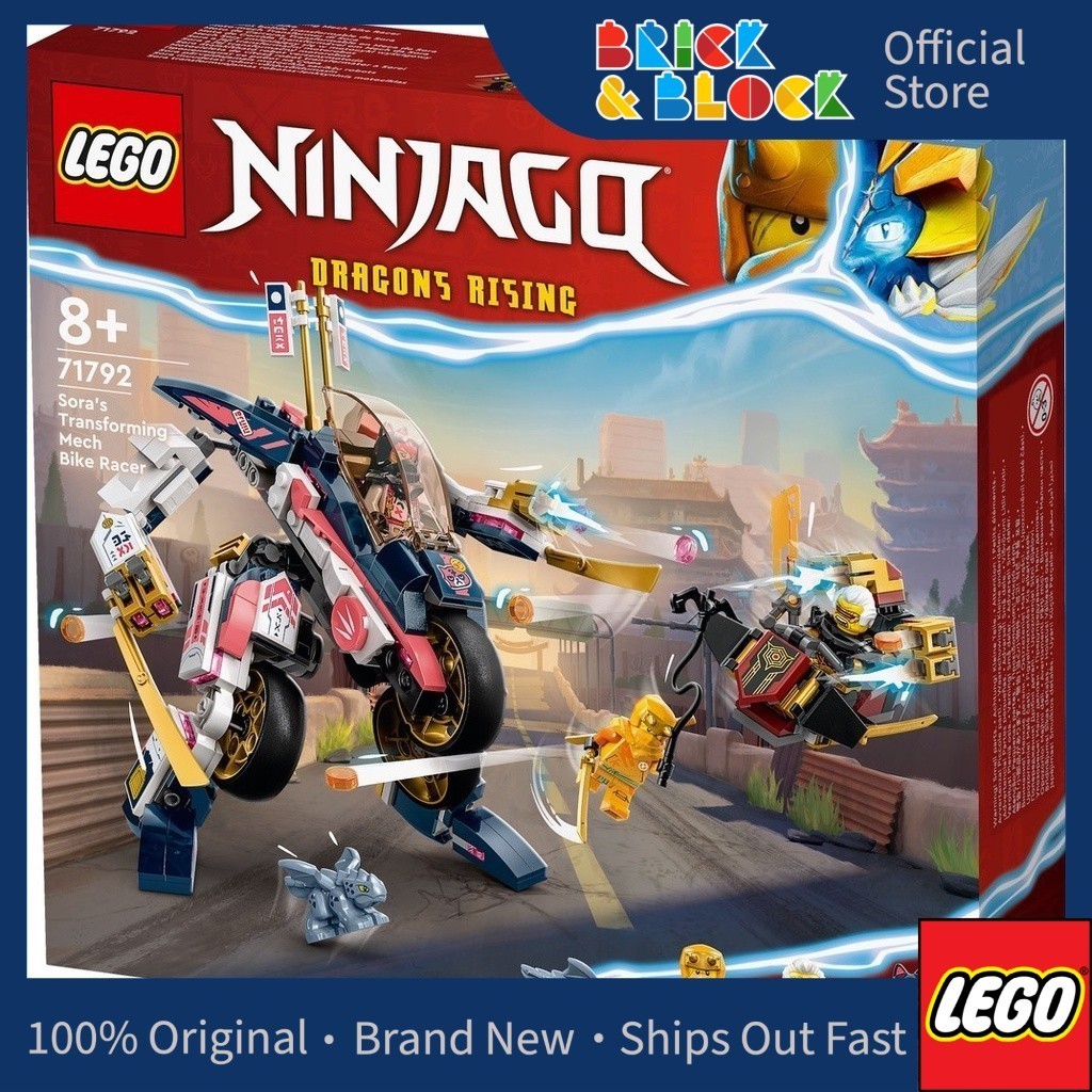 LEGO 71792 Sora's Transforming Mech Bike Racer | LEGO Ninjago | Shopee ...