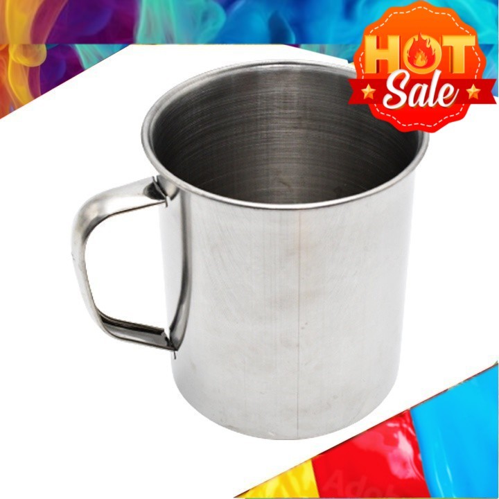 Kole Besi, Cawan Besi, Cawan Teh Tarik, Stainless Steel Cup (9.5CM X ...