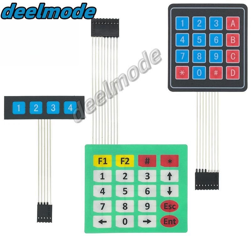 1*4 4*4 4*5 Matrix Array/Matrix Keyboard 16 Key Membrane Switch Keypad ...