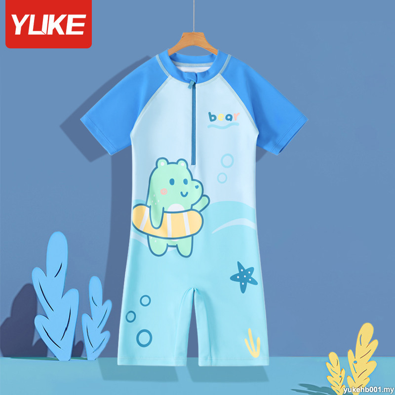 YUKE Swimming Suit Kid Swimming Pool One Piece Sun Protection Swimsuit ...