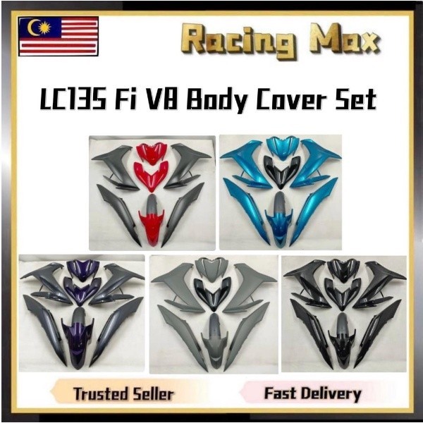 Yamaha LC135 V8 Fi 135LC V8 LC 135 V8 Fi LCV8 Fuel Injection Body Cover Set Coverset Bodyset