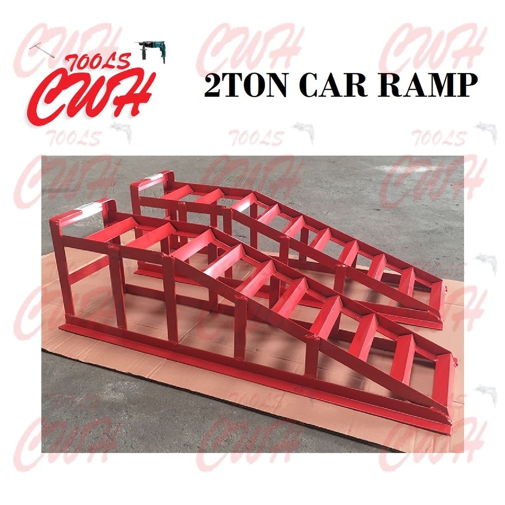 2TON CAR VEHICLE LIFTING RAMP AUTO CAR TRUCK GARAGE REPAIR SERVICE ...