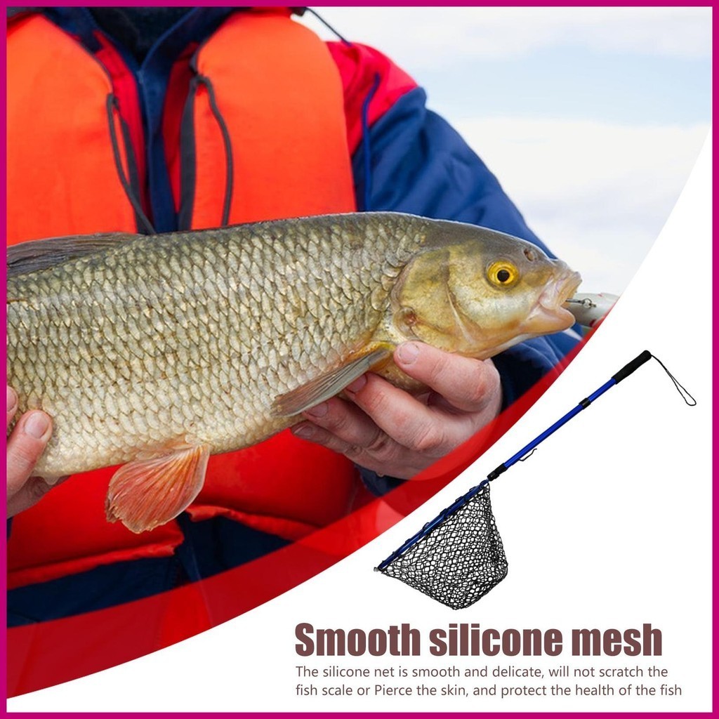 Telescopic Folding Fishing Net Foldable Landing Fish Floating Net ...