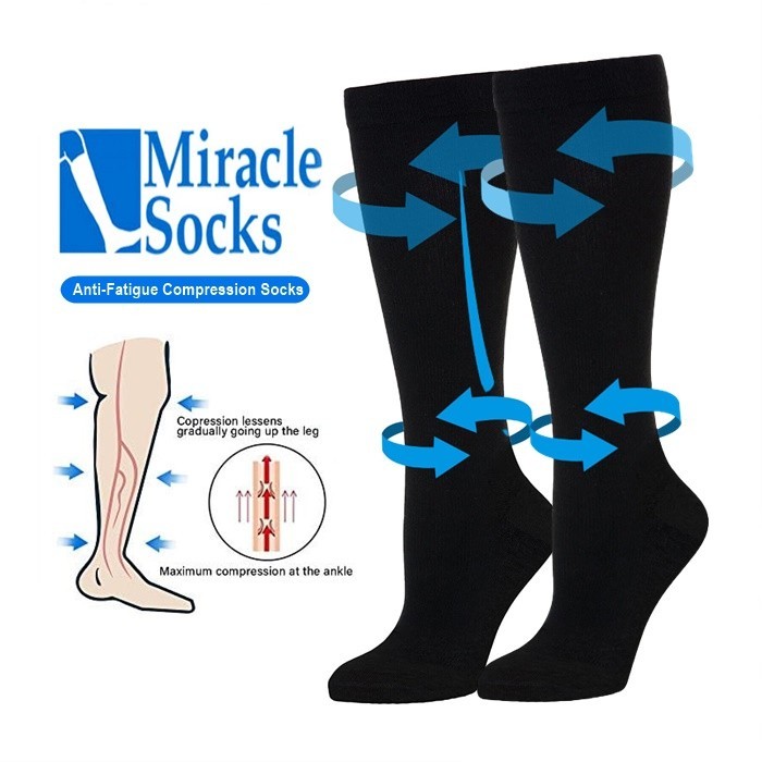 Miracle Socks AntiFatigue Compression Socks Soothe Tired Achy Legs