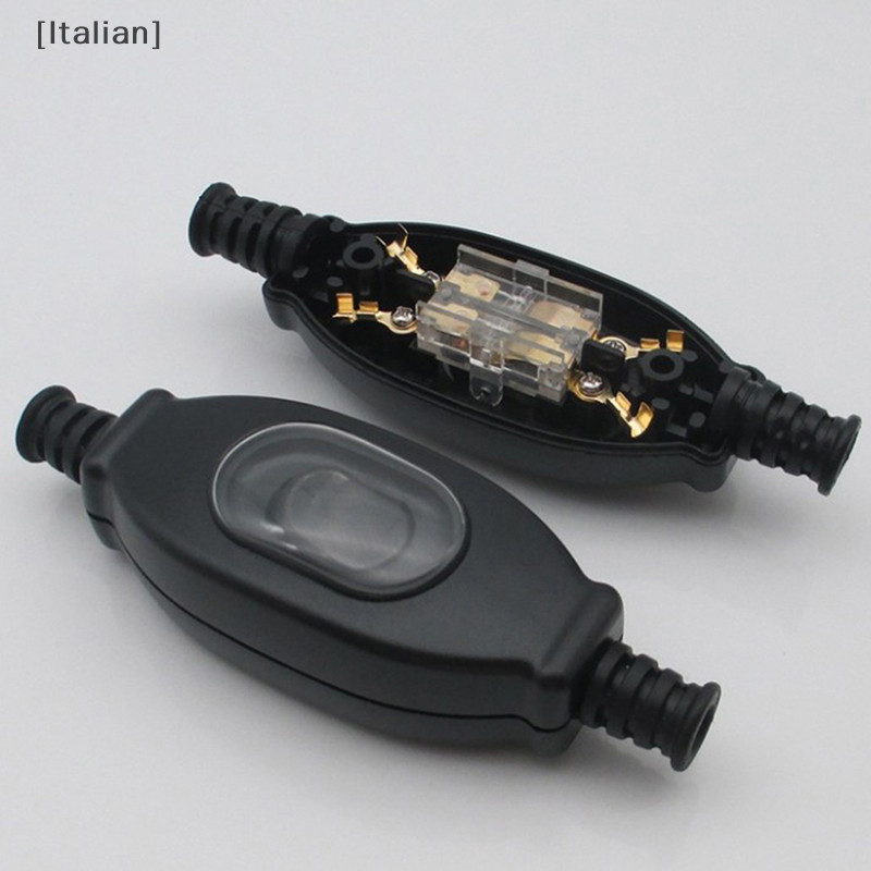 Italian Waterproof in line switch cord switch round wire double cut ...