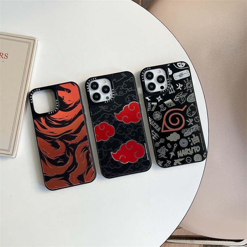Casetify NARUTO AKATSUKI Soft Silicone Mirror Cover for iPhone 16